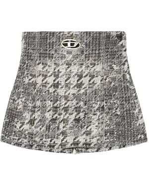DIESEL デニムジャカード コルセットトップ - グレー