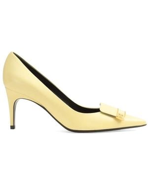 Sergio Rossi Leren Pumps - Metallic