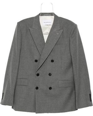 Givenchy Peak-lapel Wool Blazer - グレー