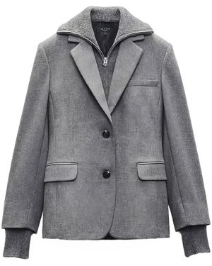 Rag & Bone Frank Ribbed Blazer - Grey