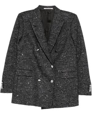 Tagliatore Double-Breasted Blazer - Black