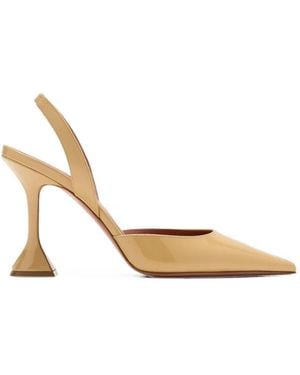 AMINA MUADDI Holli 95 Slingback Court Shoes - Metallic