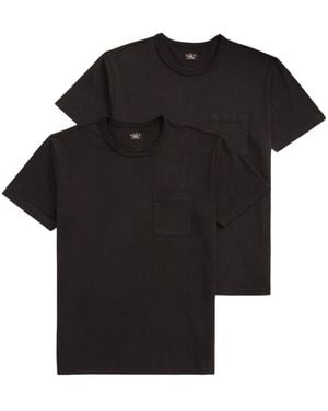 RRL Soft Jersey T-Shirt (Pack Of 2) - Black