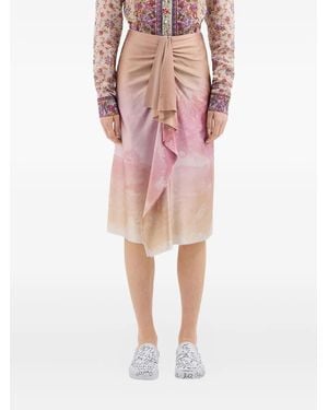 Pierre Louis Mascia Adastrgum Draped Skirt - Pink
