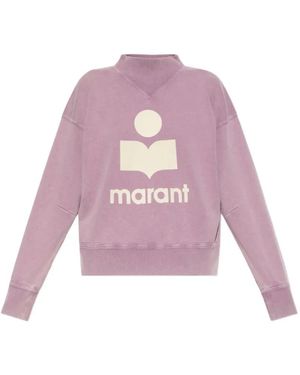 Isabel Marant Sweat Moby À Logo Imprimé - Pink