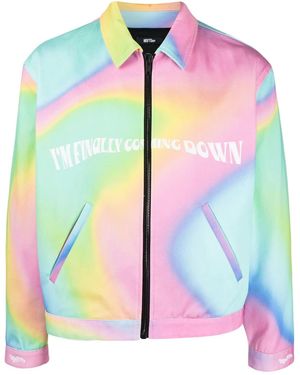 Msftsrep Trippy Summer Jacke Mit Slogan - Pink