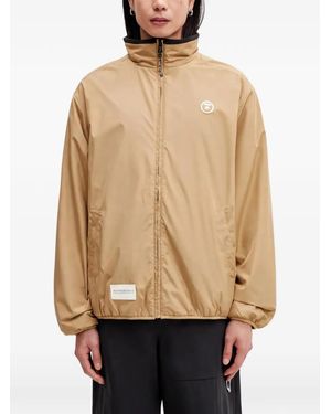 Aape By A Bathing Ape Zipped Reversible Jacket - Natural