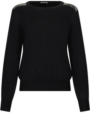 Liu Jo Bead-Embellished Top - Black