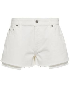 Miu Miu Denim Shorts - White
