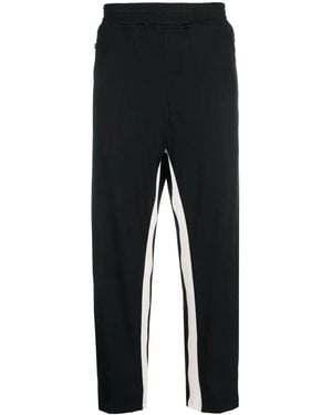 Neil Barrett Cropped Cotton Track Trousers - Black