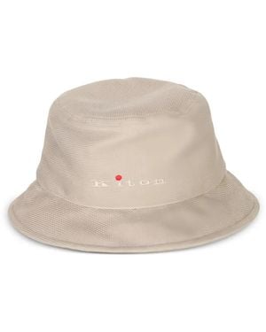 Kiton Bob À Logo Brodé - Natural