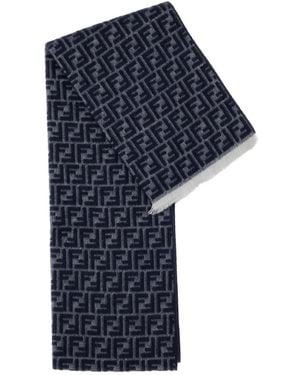 Fendi Logo Scarf - Blue