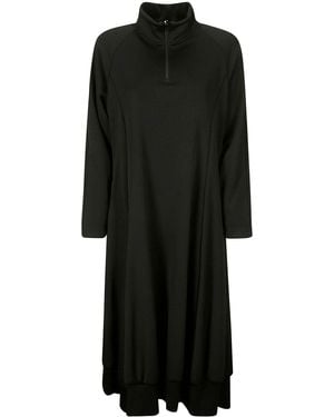 Yohji Yamamoto High-Neck Dress - Black