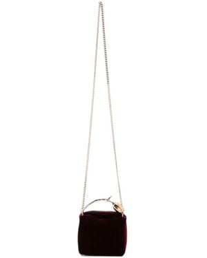 Erdem Micro Bloom Velvet Tote Bag - White