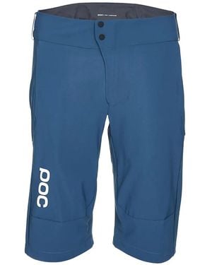 Poc Essential Mtb Logo-Detail Shorts - Blue