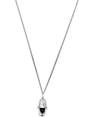 CAPSULE ELEVEN Capsule Crystal Pendant Necklace - Metallic