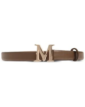 Max Mara Gürtel Mit M-Logo - Weiß