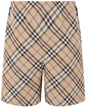 Burberry チェック ショートパンツ - ナチュラル