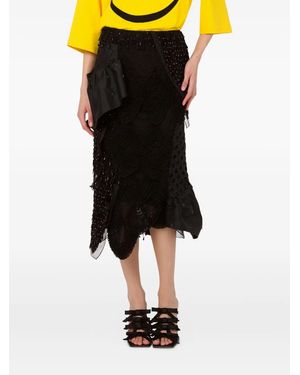 Moschino Layered Midi Skirt - Black