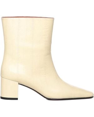 Giuliano Galiano 60Mm Stefy Leather Ankle Boots - Natural