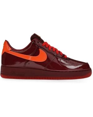 Nike Air Force 1 Low Qs Patent Leather Sneakers - Red