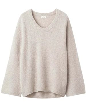 Soft Goat V-neck sweater - Neutro
