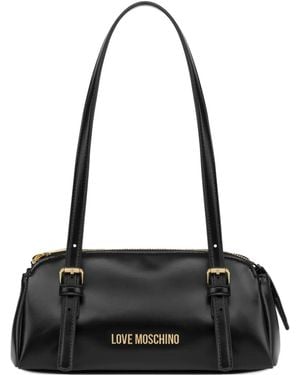 Love Moschino Buckle Shoulder Bag - Black