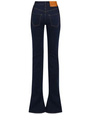 A.W.A.K.E. MODE Side-Slit Flared Jeans - Blue