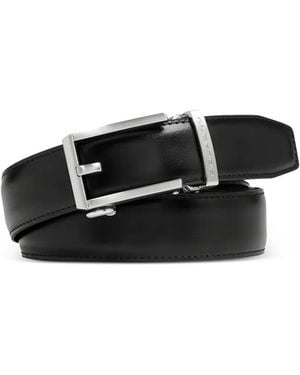 Piquadro Holeless Leather Belt - Black