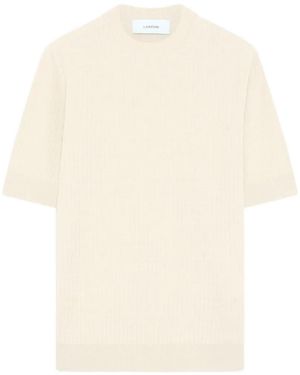Lardini Ribbed T-Shirt - White