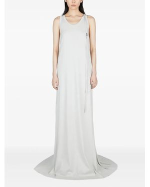 Ann Demeulemeester X-long flared dress - Weiß