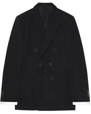 Givenchy Doppelreihige Jacke Aus Wolle - Schwarz