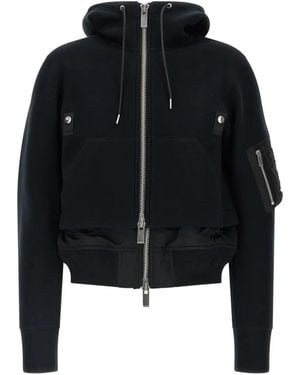Sacai Sponge Double-Layer Bomber Jacket - Black