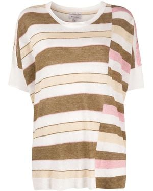 Woolrich Loose-Fit Striped T-Shirt - White