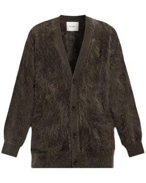 Lisa Yang Gebürsteter Devean Cardigan - Grau
