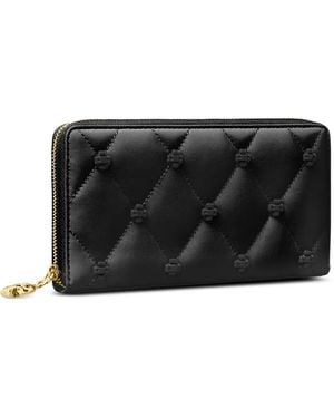 Tory Burch Bunny Knot Zip Continental Wallet - Black