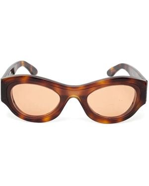Sunnei Oval-Frame Sunglasses - Natural