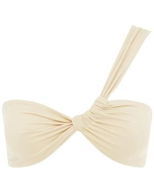 Myra Swim Enzo One-Shoulder Bikini Top - Natural