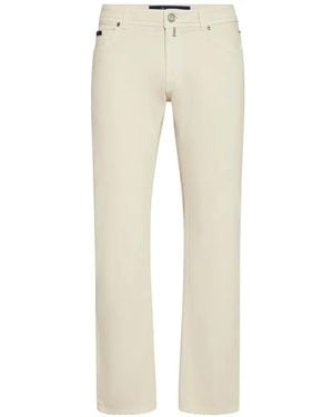 Billionaire Straight-Leg Trousers - Natural