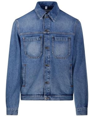 Off-White c/o Virgil Abloh 'Logo' Denim Jacket - Blue