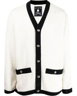 MASTERMIND WORLD ロゴ カーディガン - ホワイト