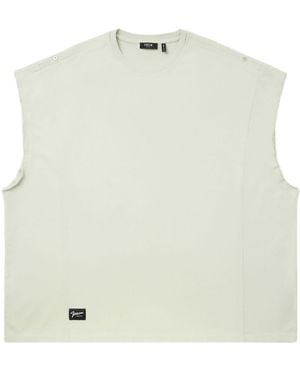 FIVE CM Drop-shoulder Cotton Vest - White