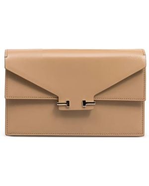 Tom Ford Supple Grain Leather Aube Mini Bag - Natural