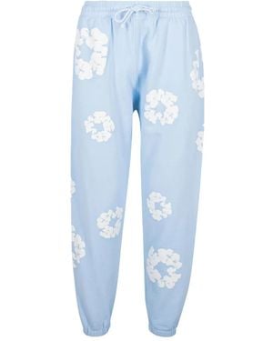 DENIM TEARS The Cotton Wreath Track Trousers - Blue