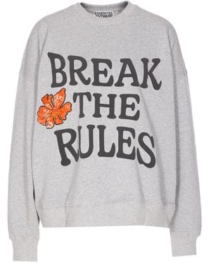 Essentiel Antwerp Sequin-embellished Print Sweatshirt - グレー