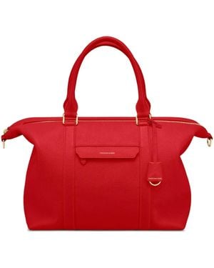 Maison De Sabre Large Leather Weekender Bag - Red