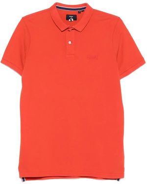Superdry Polo De Algodón - Rojo