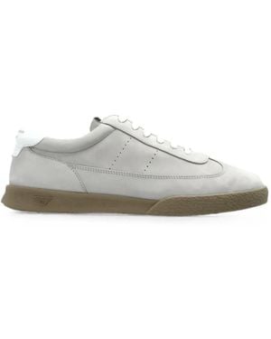 Emporio Armani Sneakers Aus Wildleder - Weiß