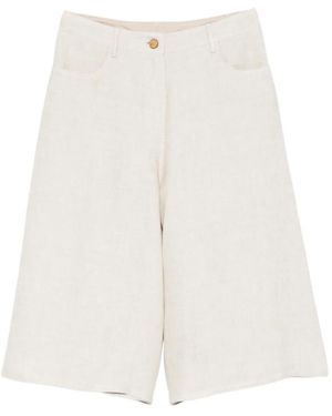 Alysi Short À Effet Délavé - White