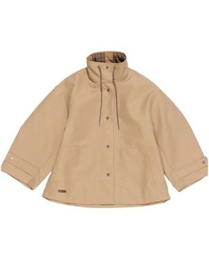 Bimba Y Lola Reversible A-Line Trench Jacket - Natural